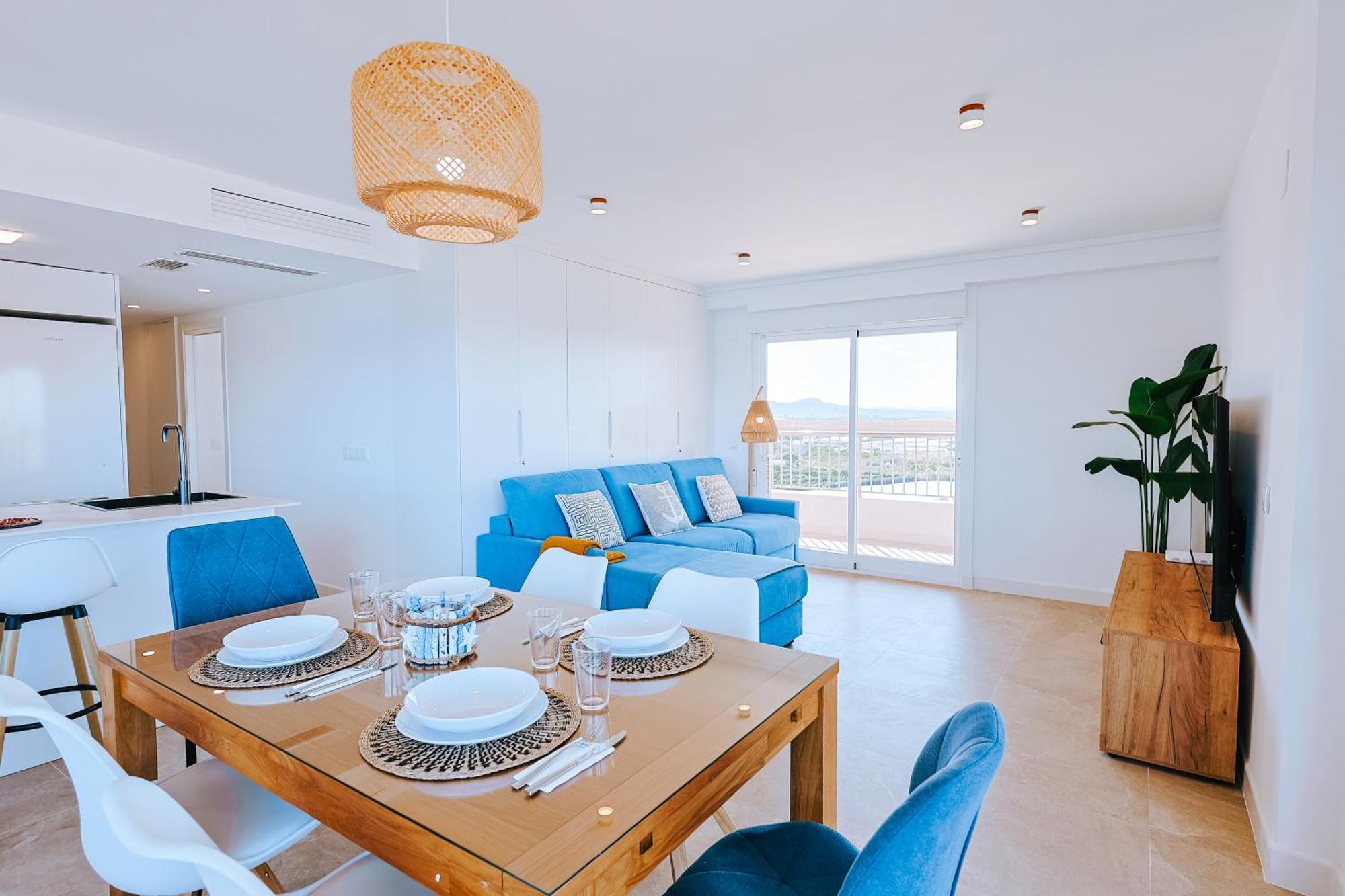 Apartamento Premium Con 5 Piscinas Barbacoa Tenis Frontenis Mareny Blau Eksteriør bilde
